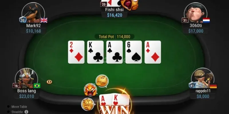 Thiết kế giao diện chơi Poker Texas đẹp, chuyên nghiệp