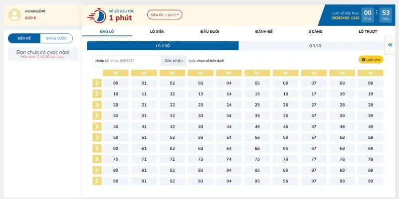 Xổ số siêu tốc có các kỳ quay thưởng diễn ra liên tục với thời gian cực ngắn